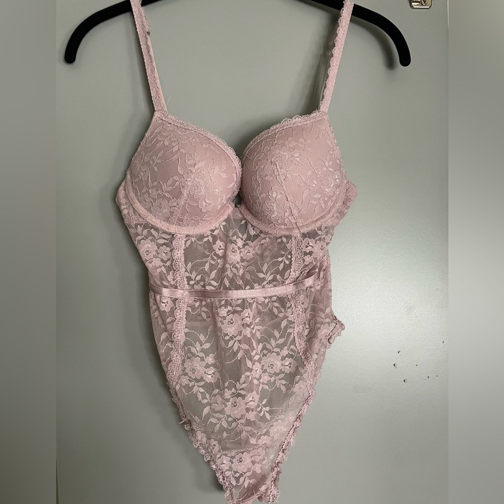 Lace corset bodysuit